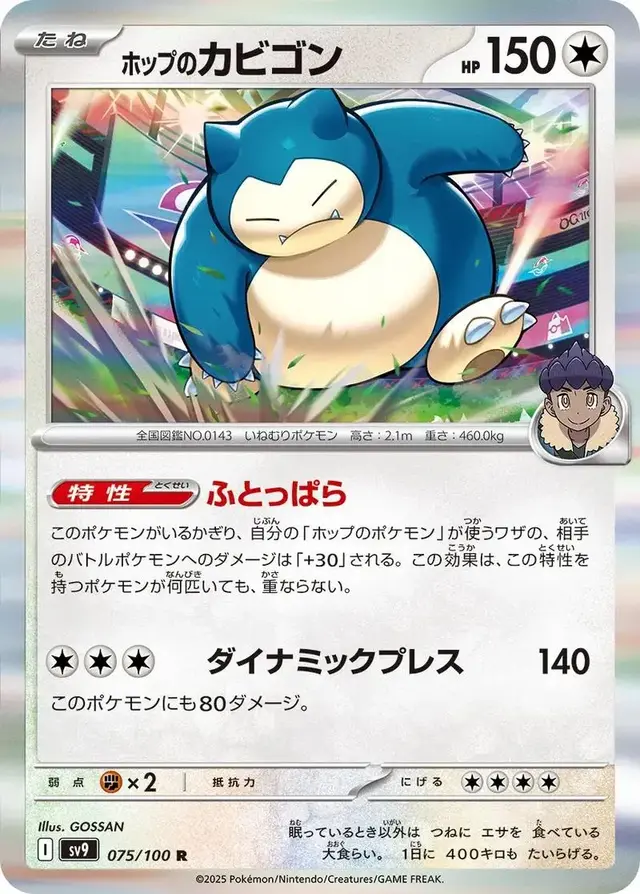 Hop's Snorlax - Pokemon Japanese Battle Partners #75