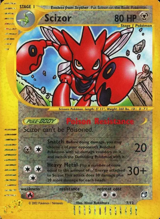 Scizor [Box Topper] - Pokemon Aquapolis #7