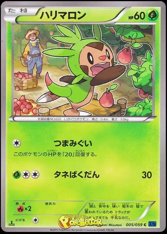 Chespin - Pokemon Japanese Blue Shock #5