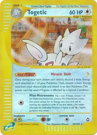 Togetic [Reverse Holo] - Pokemon Aquapolis #39