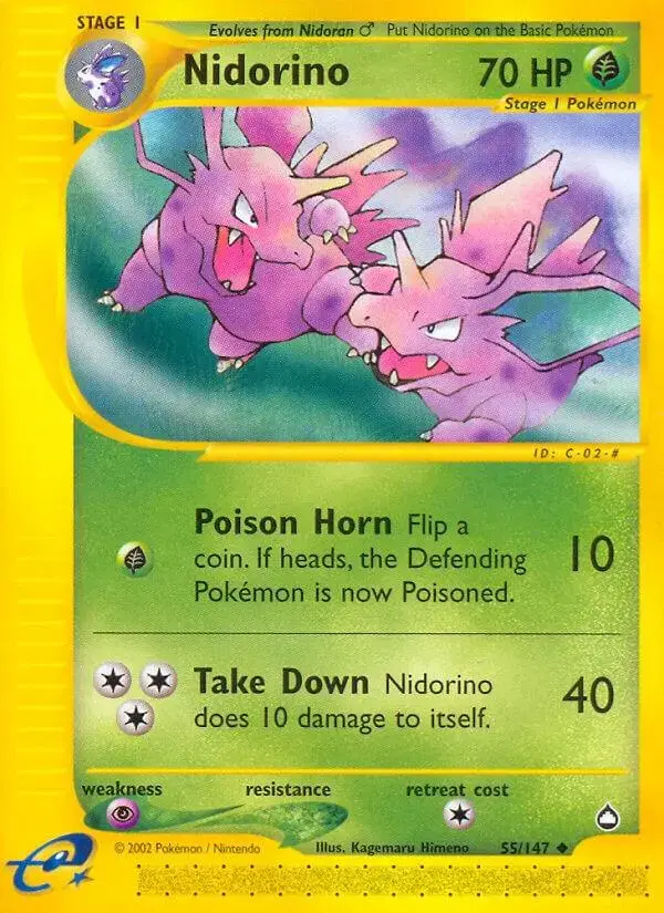 Nidorino - Pokemon Aquapolis #55
