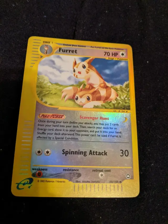 Furret [Reverse Holo] - Pokemon Aquapolis #48