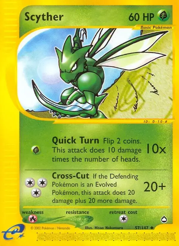 Scyther - Pokemon Aquapolis #57