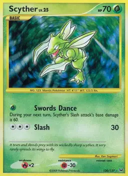 Scyther 130 - Pokemon Platinum
