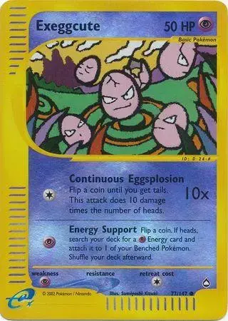 Exeggcute [Reverse Holo] - Pokemon Aquapolis #77