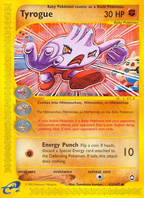 Tyrogue - Pokemon Aquapolis #63