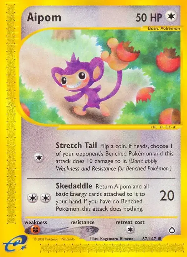 Aipom - Pokemon Aquapolis #67