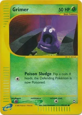 Grimer [Reverse Holo] - Pokemon Aquapolis #79