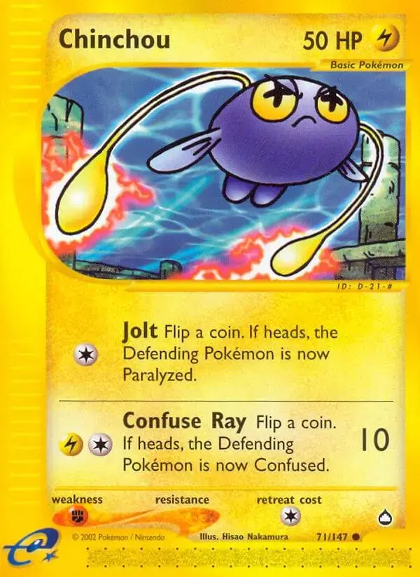 Chinchou - Pokemon Aquapolis #71
