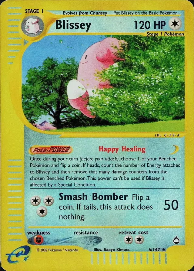 Blissey [Reverse Holo] - Pokemon Aquapolis #6