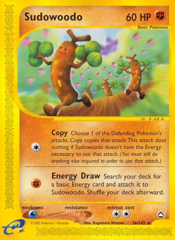 Sudowoodo - Pokemon Aquapolis #36