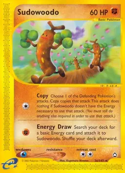 Sudowoodo - Pokemon Aquapolis