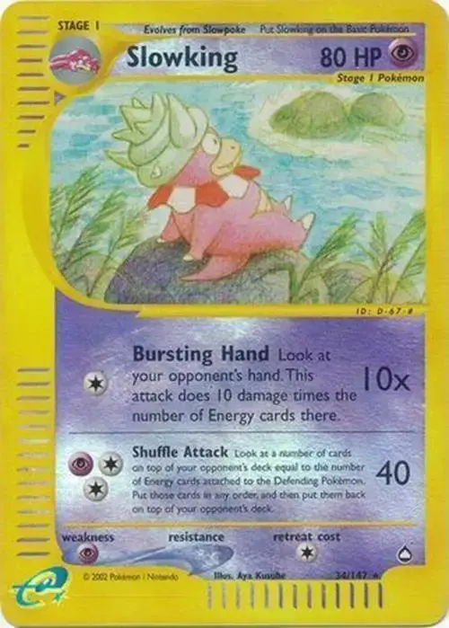 Slowking [Reverse Holo] - Pokemon Aquapolis #34