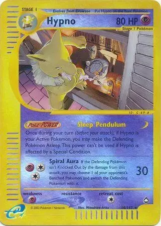 Hypno [Reverse Holo] - Pokemon Aquapolis #16