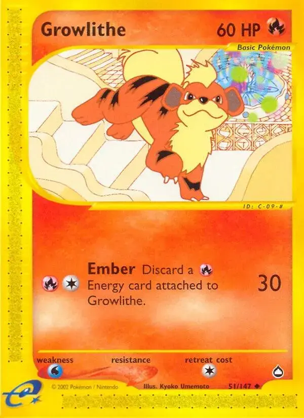Growlithe - Pokemon Aquapolis #51