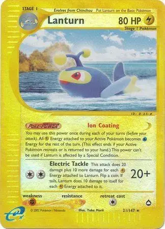 Lanturn [Reverse Holo] - Pokemon Aquapolis #21