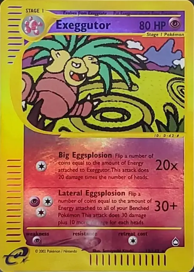 Exeggutor [Reverse Holo] - Pokemon Aquapolis #13