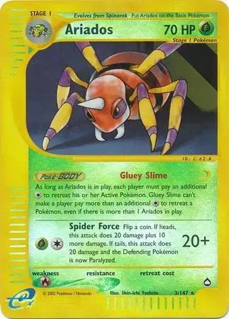 Ariados [Reverse Holo] - Pokemon Aquapolis #3