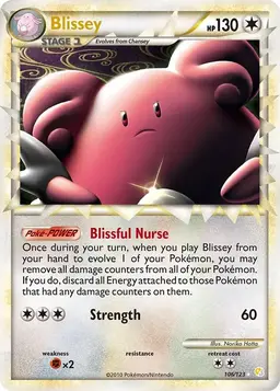 Blissey Prime 106 - Pokemon HeartGold & SoulSilver