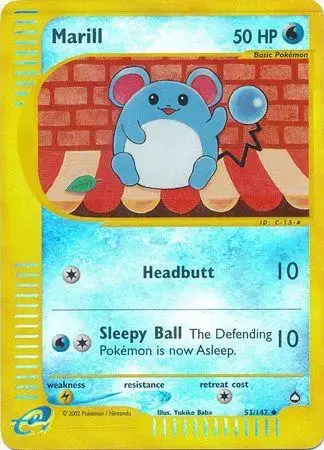 Marill [Reverse Holo] - Pokemon Aquapolis #53