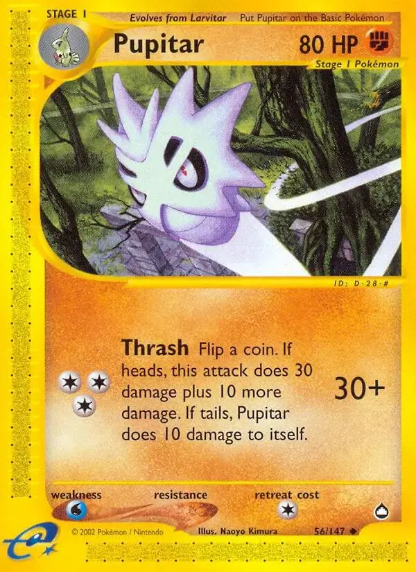 Pupitar - Pokemon Aquapolis #56