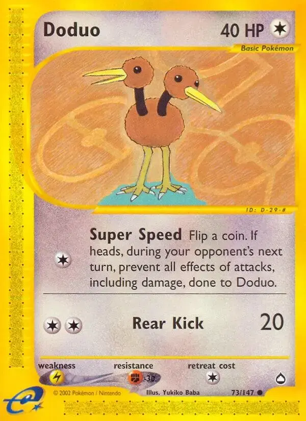 Doduo - Pokemon Aquapolis #73