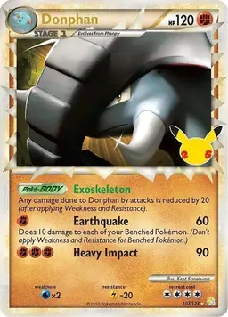Donphan Prime 107 - Pokemon HeartGold & SoulSilver