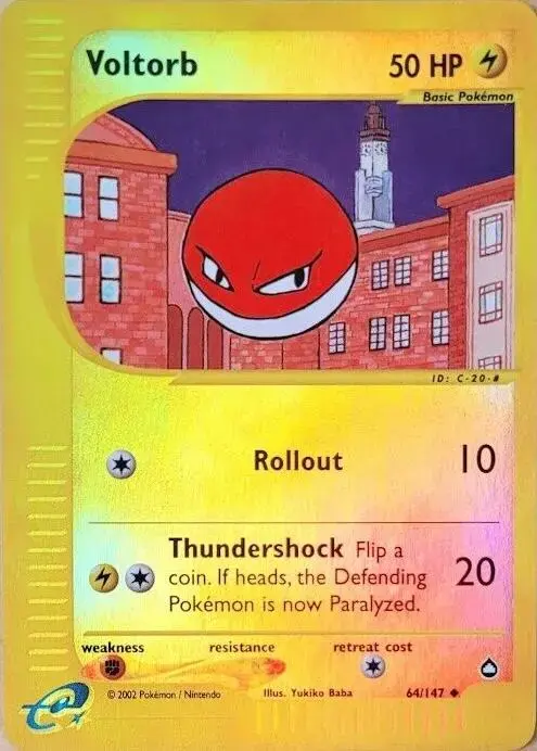 Voltorb [Reverse Holo] - Pokemon Aquapolis #64