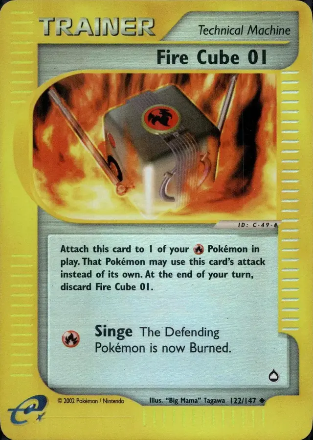 Fire Cube 01 [Reverse Holo]