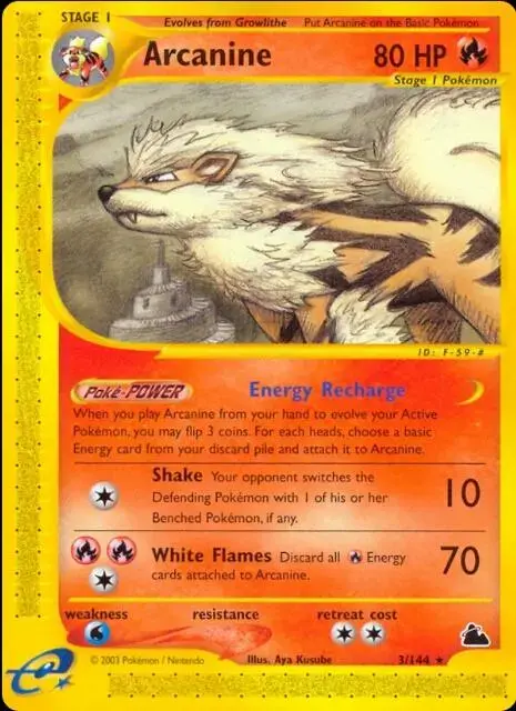 Arcanine - Pokemon Japanese Mysterious Mountains #17
