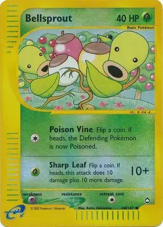 Bellsprout [Reverse Holo] - Pokemon Aquapolis #68