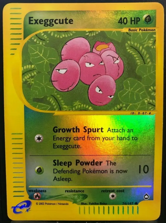 Exeggcute [Reverse Holo] - Pokemon Aquapolis #76