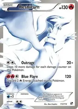 Reshiram #113 - Pokemon Black & White