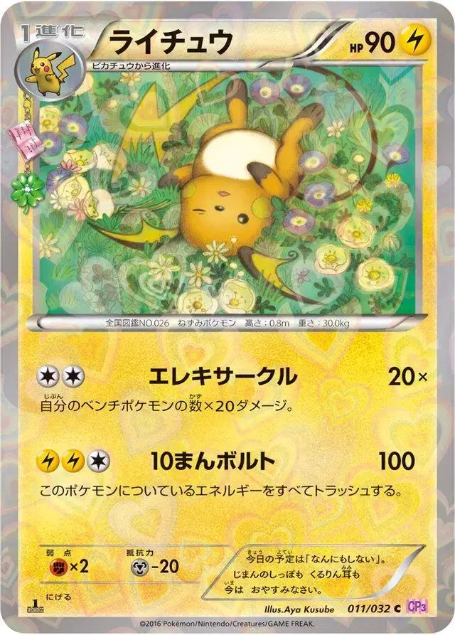 Raichu - Pokemon Japanese PokeKyun Collection #11