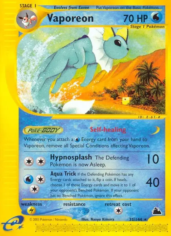 Vaporeon - Pokemon Skyridge #33
