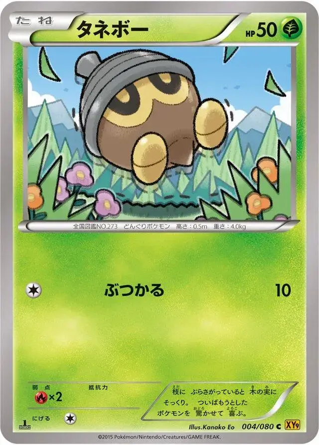 Seedot - Pokemon Japanese Rage of the Broken Heavens #4
