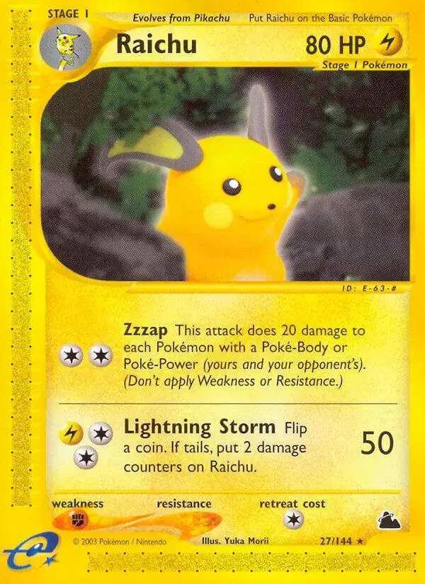 Raichu - Pokemon Skyridge #27