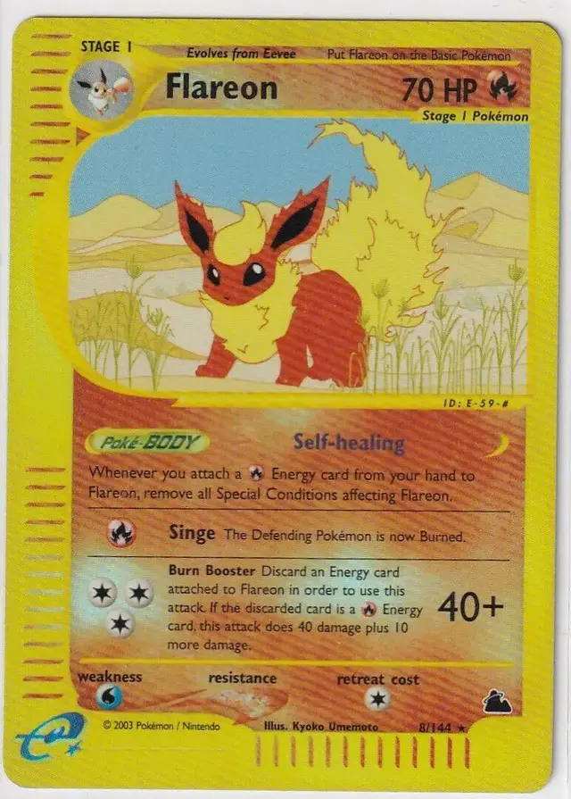 Flareon [Reverse Holo] - Pokemon Skyridge #8
