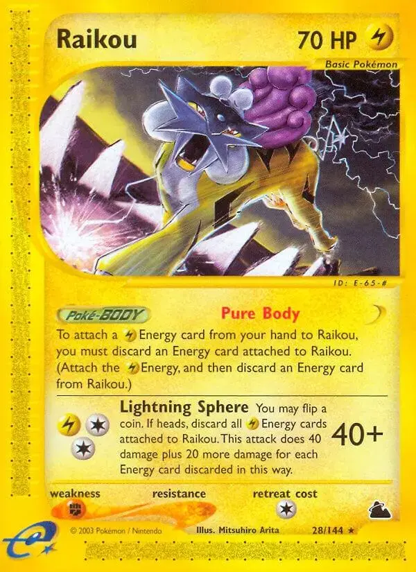 Raikou - Pokemon Skyridge #28