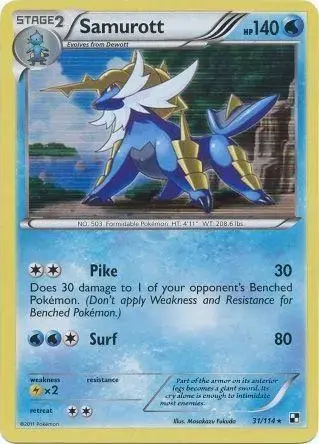 Samurott - Pokemon Black & White #31