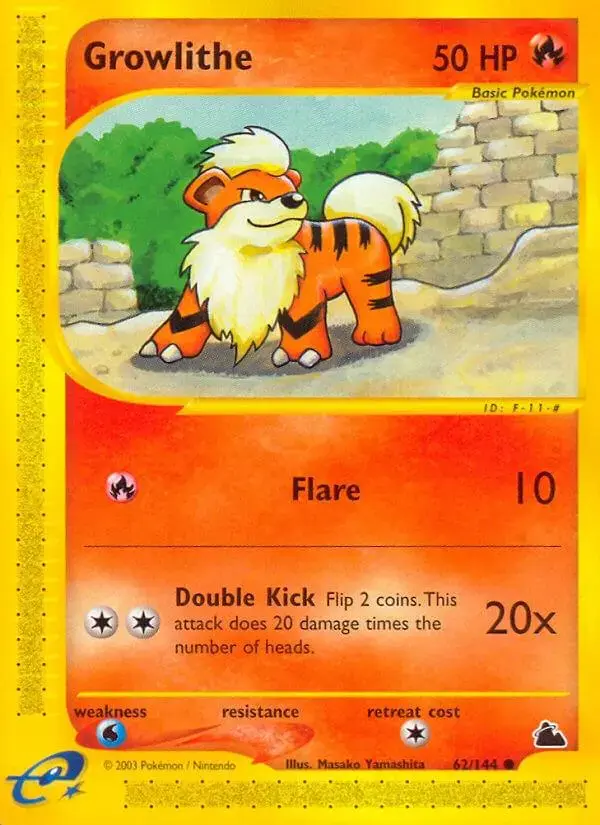Growlithe - Pokemon Skyridge #62