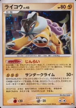 Raikou - Pokemon Japanese Shining Darkness