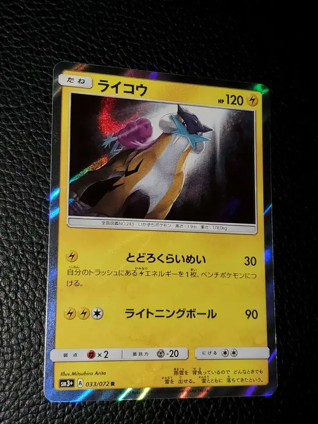 Raikou - Pokemon Japanese Shining Legends #33