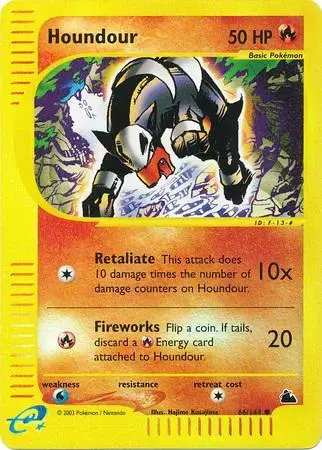 Houndour [Reverse Holo] - Pokemon Skyridge #66