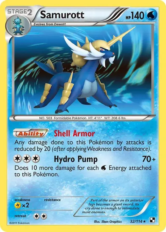 Samurott - Pokemon Black & White #32