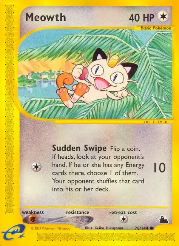 Meowth - Pokemon Skyridge #78