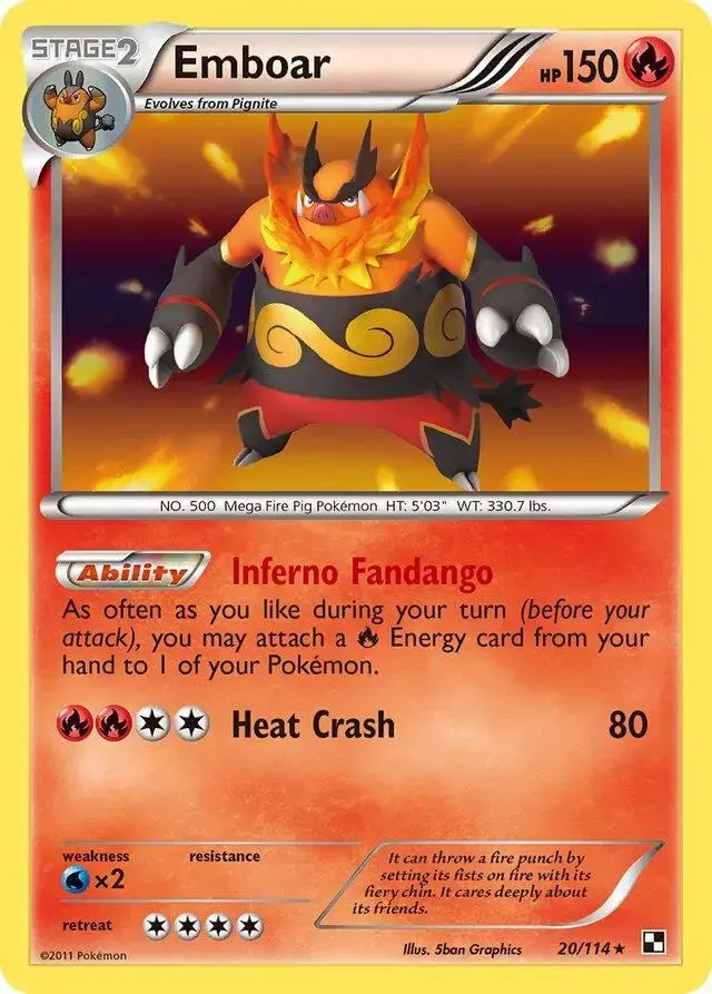 Emboar - Pokemon Black & White #20