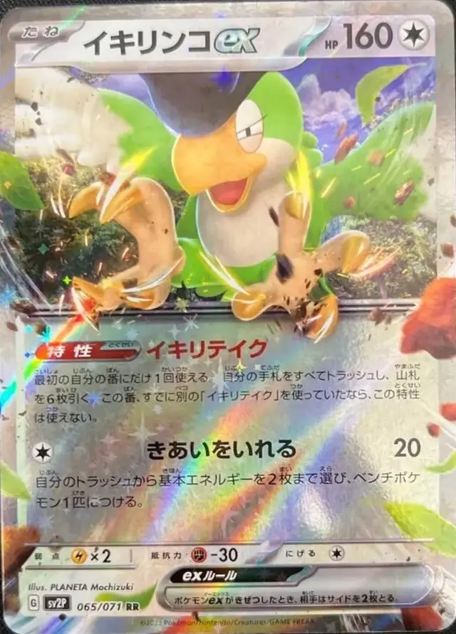 Squawkabilly ex - Pokemon Japanese Snow Hazard #65