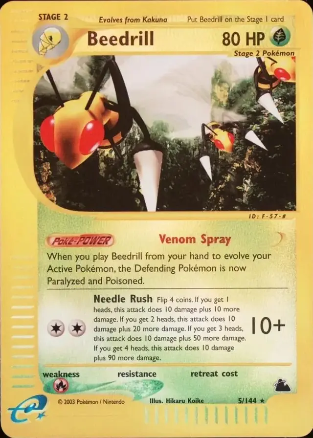 Beedrill [Reverse Holo] - Pokemon Skyridge #5