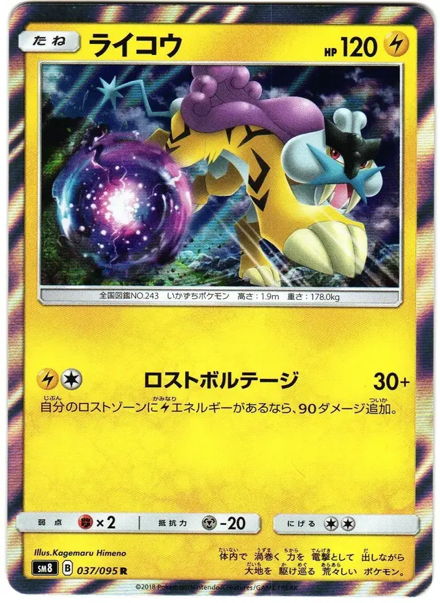 Raikou - Pokemon Japanese Super-Burst Impact #37